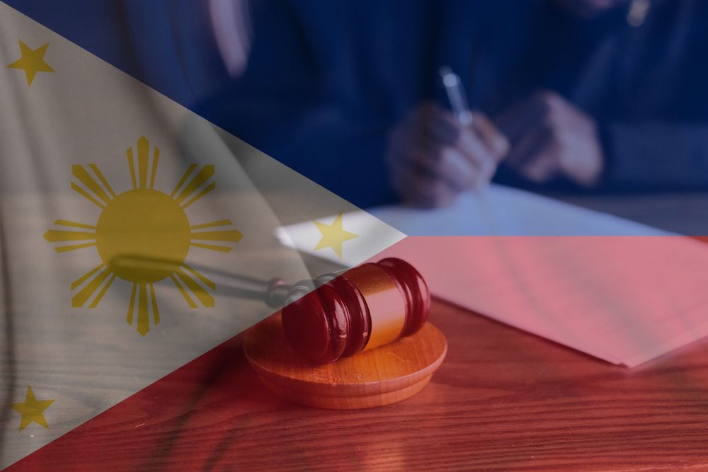 Flag of Philippine and Judge